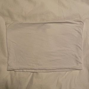 Topshop White Cropped Tube Top size US 4
